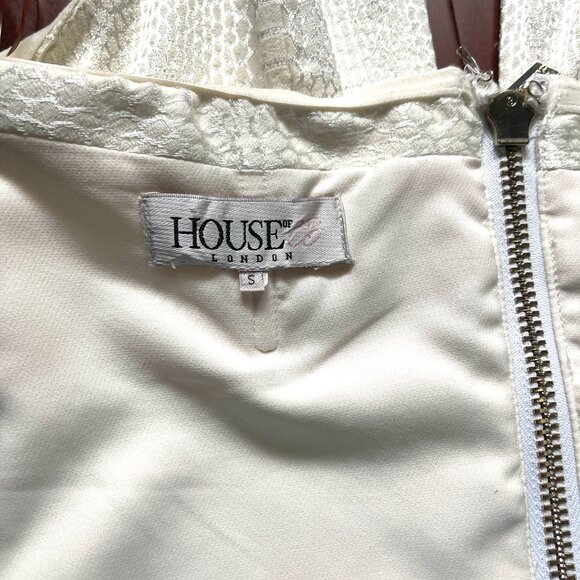 HOUSE OF CB LONDON METAL BRAID UP Jackard DRESS S - Picture 8 of 17